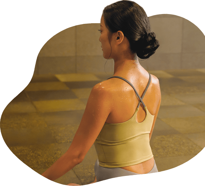 大量発汗で代謝アップ